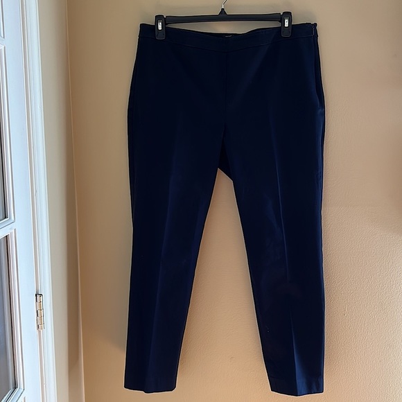Talbots Chatham Ankle Pants Curvy Fit Navy Blue Pants - Picture 4 of 14